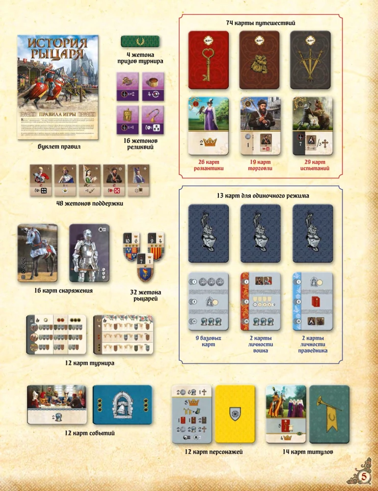 Настольная игра - История рыцаря